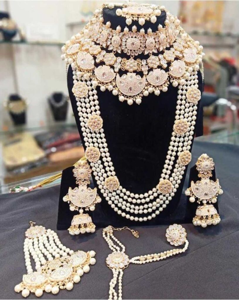 party wear pearl jewellery set
